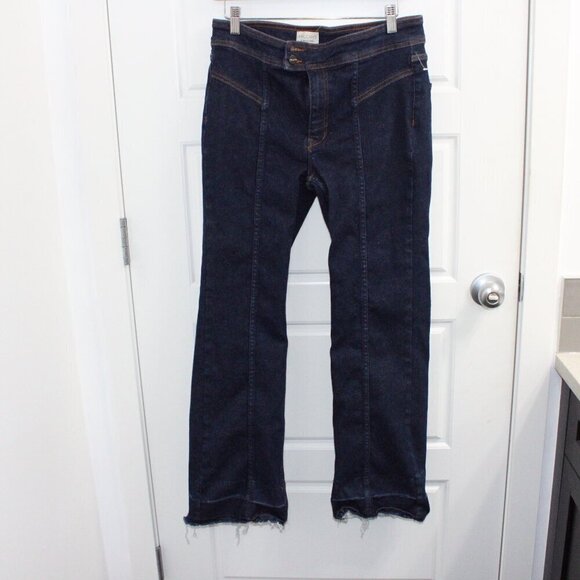 Pilcro Dark Blue Boot Cut Jeans - Picture 1 of 3
